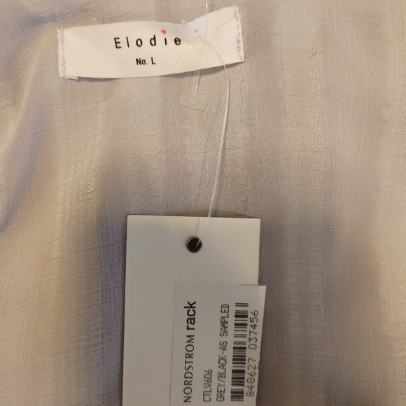 ELODIE RIBBON TIE LAYERED CAMI, BLUE NWT L - Picture 7 of 9